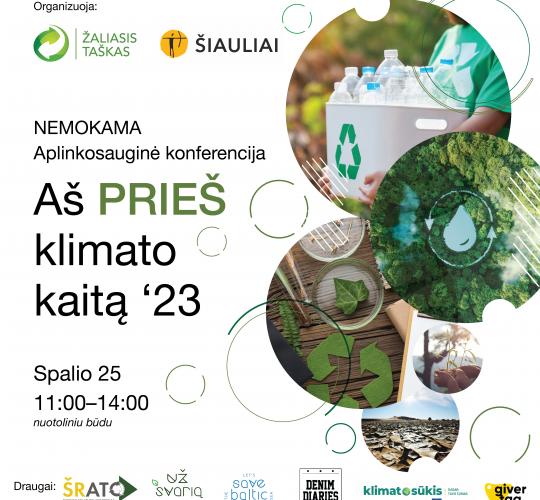 ŠRATC dalyvauja konferencijoje „Aš PRIEŠ klimato kaitą“